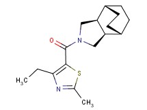 (1R*,2R*,6S*,7S*)-4-[(4-ethyl-2-methyl-1,3-thiazol-5-yl)carbonyl]-4-azatricyclo[5.2.2.0~2,6~]undecane