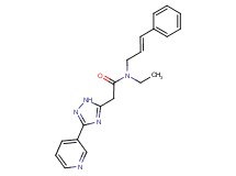 N-ethyl-N-[(2E)-3-phenylprop-2-en-1-yl]-2-(3-pyridin-3-yl-1H-1,2,4-triazol-5-yl)acetamide