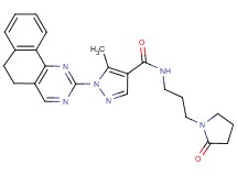 1-(5,6-dihydrobenzo[h]quinazolin-2-yl)-5-methyl-N-[3-(2-oxo-1-pyrrolidinyl)propyl]-1H-pyrazole-4-carboxamide