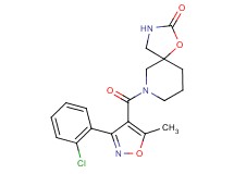 7-{[3-(2-chlorophenyl)-5-methyl-4-isoxazolyl]carbonyl}-1-oxa-3,7-diazaspiro[4.5]decan-2-one