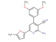 2-amino-4-(3,5-dimethoxyphenyl)-6-(5-methyl-2-furyl)nicotinonitrile