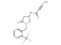 N-{5-oxo-1-[2-(trifluoromethyl)benzyl]-3-pyrrolidinyl}-2-butynamide