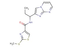 N-(1-imidazo[1,2-a]pyrimidin-2-ylpropyl)-2-(methylthio)-1,3-thiazole-4-carboxamide