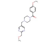 5-{[4-(4-methoxybenzoyl)-1-piperazinyl]methyl}-2-(methoxymethyl)pyrimidine