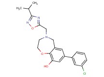 7-(3-chlorophenyl)-4-[(3-isopropyl-1,2,4-oxadiazol-5-yl)methyl]-2,3,4,5-tetrahydro-1,4-benzoxazepin-9-ol