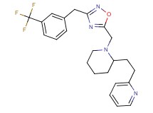 2-{2-[1-({3-[3-(trifluoromethyl)benzyl]-1,2,4-oxadiazol-5-yl}methyl)-2-piperidinyl]ethyl}pyridine
