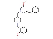 (2E)-N-{[1-(2-methoxybenzyl)-4-piperidinyl]methyl}-N-(2-methoxyethyl)-3-phenyl-2-propen-1-amine