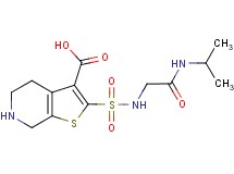 2-({[2-(isopropylamino)-2-oxoethyl]amino}sulfonyl)-4,5,6,7-tetrahydrothieno[2,3-c]pyridine-3-carboxylic acid