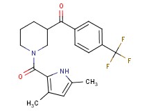 {1-[(3,5-dimethyl-1H-pyrrol-2-yl)carbonyl]-3-piperidinyl}[4-(trifluoromethyl)phenyl]methanone