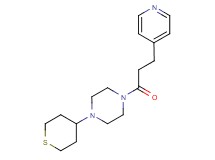 1-(3-pyridin-4-ylpropanoyl)-4-(tetrahydro-2H-thiopyran-4-yl)piperazine