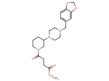 methyl 4-{3-[4-(1,3-benzodioxol-5-ylmethyl)-1-piperazinyl]-1-piperidinyl}-4-oxobutanoate
