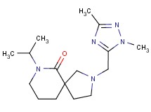 2-[(1,3-dimethyl-1H-1,2,4-triazol-5-yl)methyl]-7-isopropyl-2,7-diazaspiro[4.5]decan-6-one