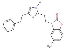 5-methyl-3-{2-[3-(2-phenylethyl)-1H-1,2,4-triazol-5-yl]ethyl}-1,3-benzoxazol-2(3H)-one