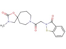 3-methyl-8-[(3-oxo-1,2-benzisothiazol-2(3H)-yl)acetyl]-1-oxa-3,8-diazaspiro[4.6]undecan-2-one