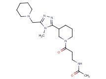 N-(3-{3-[4-methyl-5-(piperidin-1-ylmethyl)-4H-1,2,4-triazol-3-yl]piperidin-1-yl}-3-oxopropyl)acetamide