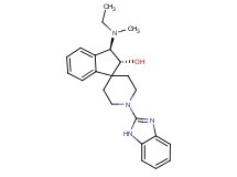 (2R*,3R*)-1'-(1H-benzimidazol-2-yl)-3-[ethyl(methyl)amino]-2,3-dihydrospiro[indene-1,4'-piperidin]-2-ol