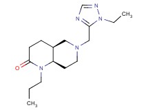 (4aS*,8aR*)-6-[(1-ethyl-1H-1,2,4-triazol-5-yl)methyl]-1-propyloctahydro-1,6-naphthyridin-2(1H)-one