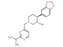 (3S*,4S*)-4-(1,3-benzodioxol-5-yl)-1-[(2-isopropylpyrimidin-4-yl)methyl]piperidin-3-ol