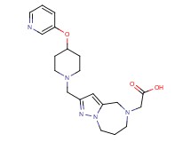 [2-{[4-(3-pyridinyloxy)-1-piperidinyl]methyl}-7,8-dihydro-4H-pyrazolo[1,5-a][1,4]diazepin-5(6H)-yl]acetic acid