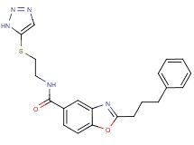 2-(3-phenylpropyl)-N-[2-(1H-1,2,3-triazol-5-ylthio)ethyl]-1,3-benzoxazole-5-carboxamide