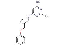 2-methyl-N-{[1-(phenoxymethyl)cyclopropyl]methyl}pyrimidine-4,6-diamine