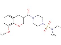 4-[(8-methoxy-3,4-dihydro-2H-chromen-3-yl)carbonyl]-N,N-dimethylpiperazine-1-sulfonamide