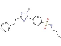 4-[3-(2-phenylethyl)-1H-1,2,4-triazol-5-yl]-N-propylbenzenesulfonamide