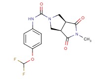 (3aR*,6aS*)-N-[4-(difluoromethoxy)phenyl]-5-methyl-4,6-dioxohexahydropyrrolo[3,4-c]pyrrole-2(1H)-carboxamide