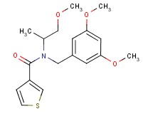 N-(3,5-dimethoxybenzyl)-N-(2-methoxy-1-methylethyl)thiophene-3-carboxamide
