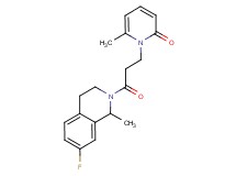 1-[3-(7-fluoro-1-methyl-3,4-dihydroisoquinolin-2(1H)-yl)-3-oxopropyl]-6-methylpyridin-2(1H)-one