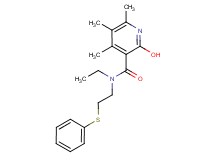 N-ethyl-2-hydroxy-4,5,6-trimethyl-N-[2-(phenylthio)ethyl]nicotinamide