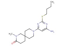 9-[6-amino-2-(butylthio)pyrimidin-4-yl]-2-methyl-2,9-diazaspiro[5.5]undecan-3-one