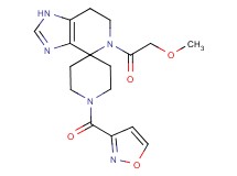 1'-(isoxazol-3-ylcarbonyl)-5-(methoxyacetyl)-1,5,6,7-tetrahydrospiro[imidazo[4,5-c]pyridine-4,4'-piperidine]