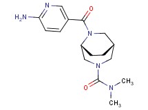 (1R*,5R*)-6-[(6-amino-3-pyridinyl)carbonyl]-N,N-dimethyl-3,6-diazabicyclo[3.2.2]nonane-3-carboxamide
