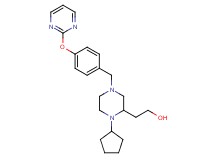2-{1-cyclopentyl-4-[4-(2-pyrimidinyloxy)benzyl]-2-piperazinyl}ethanol