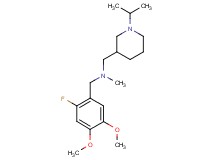 (2-fluoro-4,5-dimethoxybenzyl)[(1-isopropyl-3-piperidinyl)methyl]methylamine