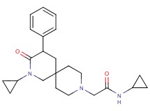N-cyclopropyl-2-(2-cyclopropyl-3-oxo-4-phenyl-2,9-diazaspiro[5.5]undec-9-yl)acetamide