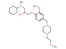 1-[cyclohexyl(methyl)amino]-3-(2-methoxy-4-{[4-(2-methoxyethyl)-1-piperazinyl]methyl}phenoxy)-2-propanol