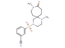 3-[(1,9-dimethyl-10-oxo-1,4,9-triazaspiro[5.6]dodec-4-yl)sulfonyl]benzonitrile
