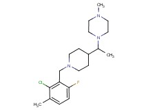 1-{1-[1-(2-chloro-6-fluoro-3-methylbenzyl)-4-piperidinyl]ethyl}-4-methylpiperazine