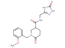 1-(2-methoxybenzyl)-6-oxo-N-[(5-oxo-4,5-dihydro-1H-1,2,4-triazol-3-yl)methyl]-3-piperidinecarboxamide