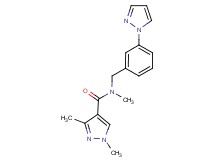 N,1,3-trimethyl-N-[3-(1H-pyrazol-1-yl)benzyl]-1H-pyrazole-4-carboxamide