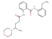 N-(2-ethylphenyl)-2-[(4-morpholin-4-ylpentanoyl)amino]benzamide