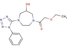 1-(ethoxyacetyl)-4-(1-phenyl-1H-tetrazol-5-yl)-1,4-diazepan-6-ol
