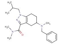5-[benzyl(methyl)amino]-1-isobutyl-N,N-dimethyl-4,5,6,7-tetrahydro-1H-indazole-3-carboxamide