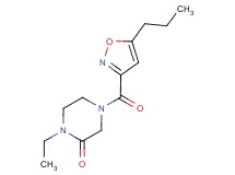 1-ethyl-4-[(5-propyl-3-isoxazolyl)carbonyl]-2-piperazinone