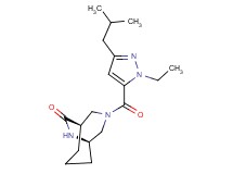 (1S*,5R*)-3-[(1-ethyl-3-isobutyl-1H-pyrazol-5-yl)carbonyl]-3,9-diazabicyclo[3.3.2]decan-10-one