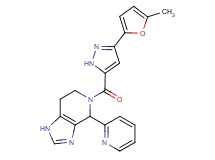 5-{[3-(5-methyl-2-furyl)-1H-pyrazol-5-yl]carbonyl}-4-(2-pyridinyl)-4,5,6,7-tetrahydro-1H-imidazo[4,5-c]pyridine