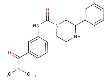 N-{3-[(dimethylamino)carbonyl]phenyl}-3-phenylpiperazine-1-carboxamide