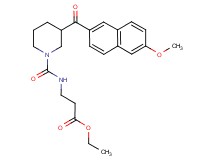 ethyl N-{[3-(6-methoxy-2-naphthoyl)-1-piperidinyl]carbonyl}-beta-alaninate